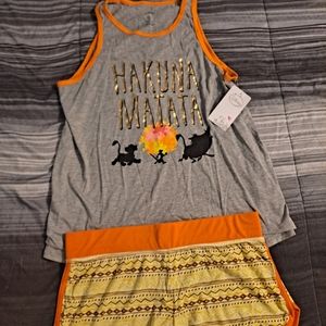 Lion King Disney Pajama set